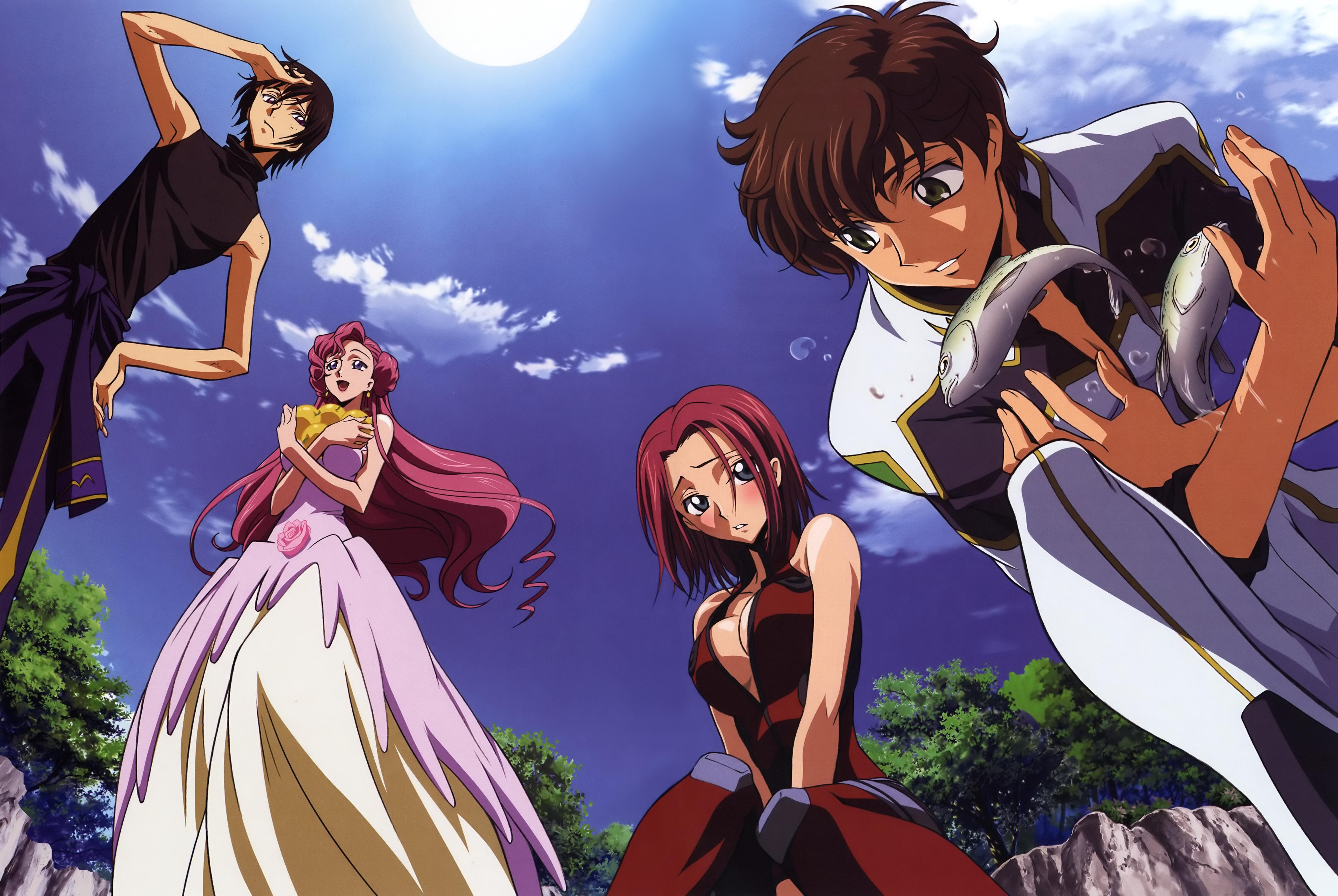 Sakamoto Shuuji Code Geass Euphemia Li Britannia Kallen Stadtfeld Kururugi Suzaku Lelouch 0604